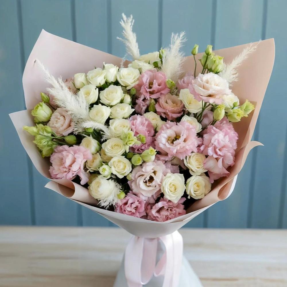 Букет цветов из: Альстромерии и Розы в Золотово