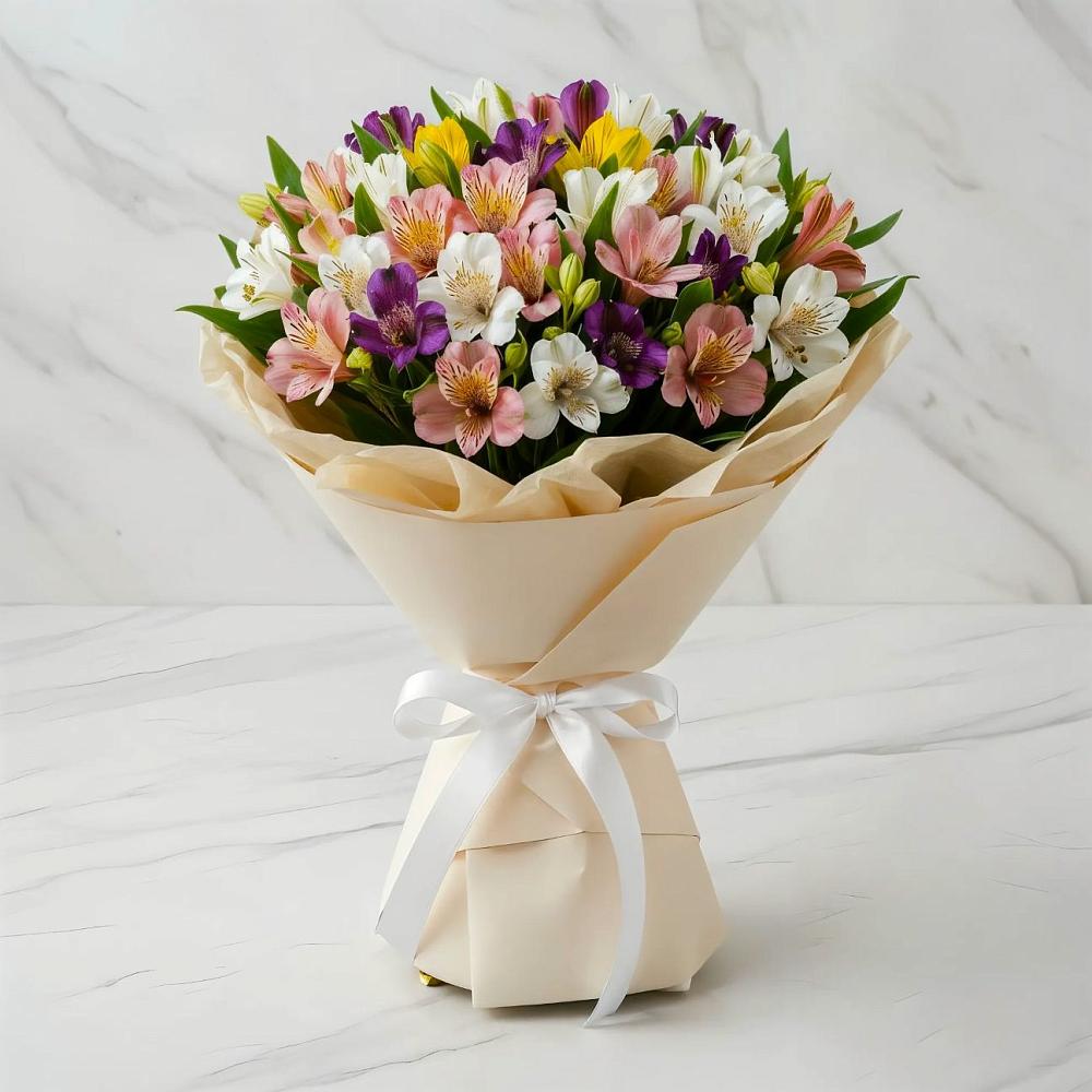 Букет цветов из: Альстромерии в Золотово