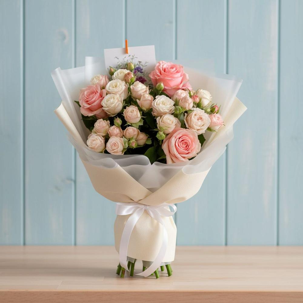 Букет цветов из: Розы в Золотово