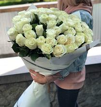 Букет 35 Белых роз #REPLACE_PRED# Золотово