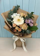 Букет цветов из:  Герберы и Хризантемы в Золотово