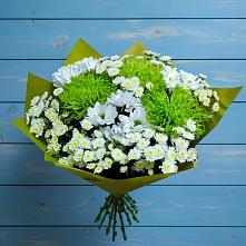 Букет цветов из:  Хризантемы #REPLACE_PRED# Золотово