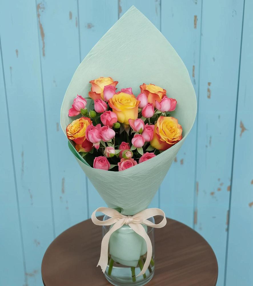 Букет цветов из: Розы в Золотово