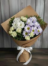 Букет цветов из:  Хризантемы и Розы в Золотово