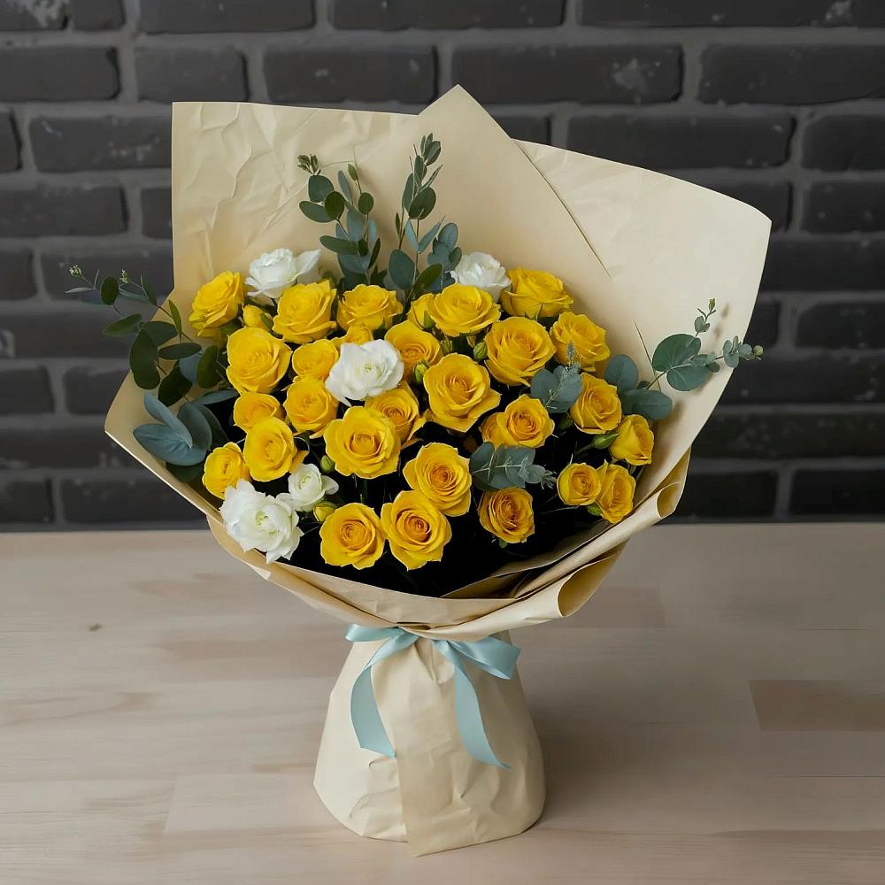 Букет цветов из: Розы в Золотово