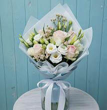 Букет цветов из:  Розы и Лизиантусы в Золотово