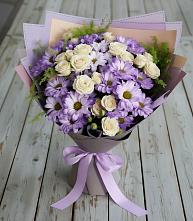 Букет цветов из:  Хризантемы и Розы в Золотово