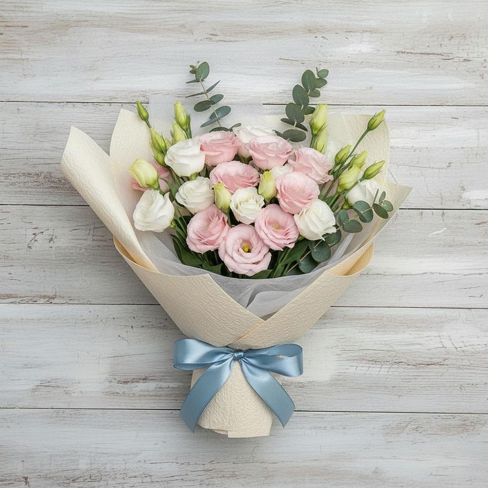 Букет цветов из: Лизиантусы в Золотово